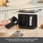 Karaca Hatır Hüp Düet Aroma Türk Kahve Makinesi Beyaz 10 Fincan Kapasiteli - Görsel 5