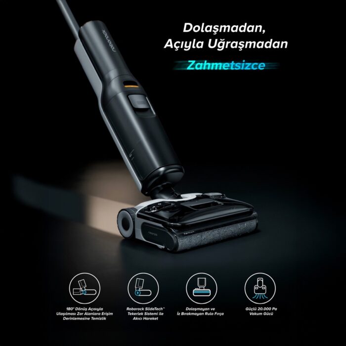 Roborock F25 Ace Islak Kuru Akıllı Dikey Süpürge - Görsel 3