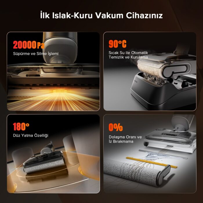 Roborock F25 Rt Islak Kuru Akıllı Dikey Süpürge - Görsel 3