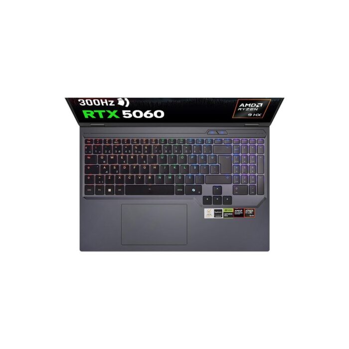 Game Garaj Slayer R9T-5060 C1 Amd Ryzen 9 8945HX 32GB Ram 1tb SSD RTX5060 16" 300Hz Qhd+ Freedos Gaming Laptop - Görsel 3