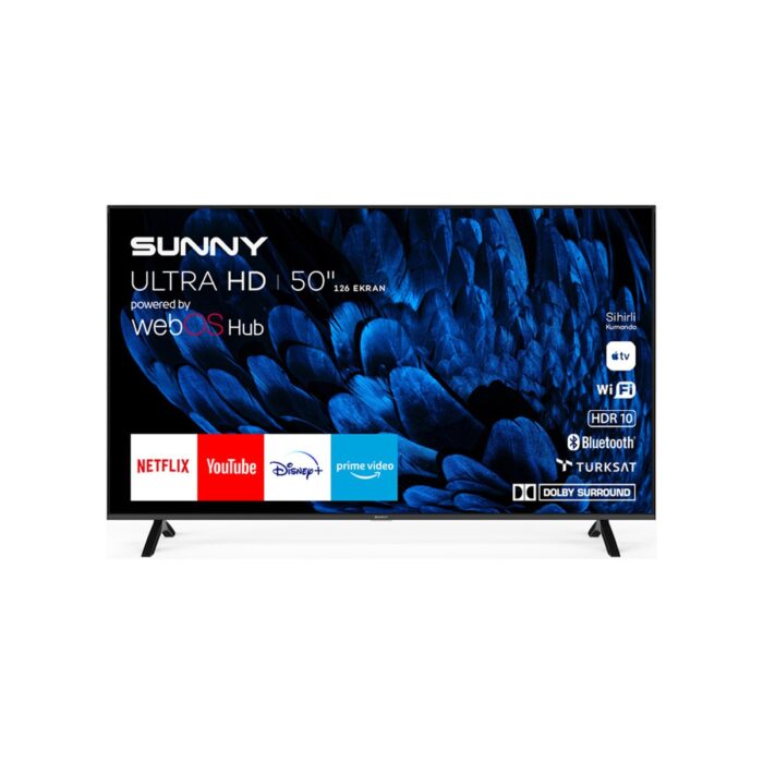 110001032704291.jpg Sunny SN50QMN252 50" 127 Ekran Uydu Alıcılı 4K Ultra HD webOS Smart QLED TV - Görsel 1