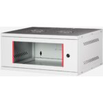 Lande - 7u 19" Cam Kapaklı Duvar Tipi Rack Kabinet – Genişlik: 544 mm | Derinlik: 400 mm – Açık Gri (Demonte) - Görsel 2