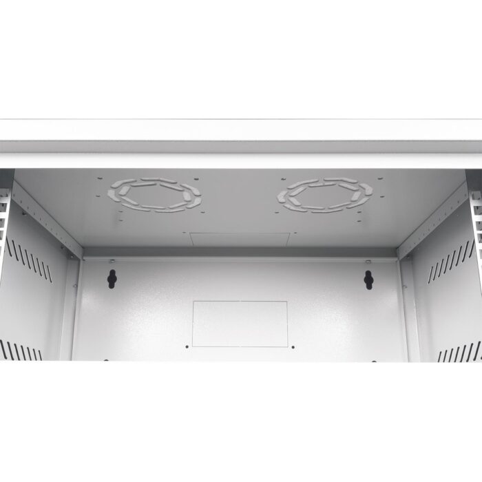 Lande - 7u 19" Cam Kapaklı Duvar Tipi Rack Kabinet – Genişlik: 544 mm | Derinlik: 400 mm – Açık Gri (Demonte) - Görsel 4