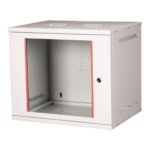 Lande - 9u 19" Cam Kapaklı Duvar Tipi Rack Kabinet – Genişlik: 544 mm | Derinlik: 400 mm – Açık Gri (Demonte) - Görsel 2