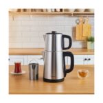 Karaca Teabig Xl 2 In 1 Çelik Çay Makinesi Ve Su Isıtıcı Inox