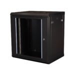 Lande - 12U 19" Duvar Tipi Rack Kabinet – Genişlik: 600 mm | Derinlik: 450 mm – Siyah