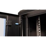 LANDE - 15U 19" Duvar Tipi Rack Kabinet – Genişlik: 600 mm | Derinlik: 600 mm – Siyah (Demonte) - Görsel 4