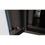 LANDE - 15U 19" Duvar Tipi Rack Kabinet – Genişlik: 600 mm | Derinlik: 600 mm – Siyah (Demonte) - Görsel 5