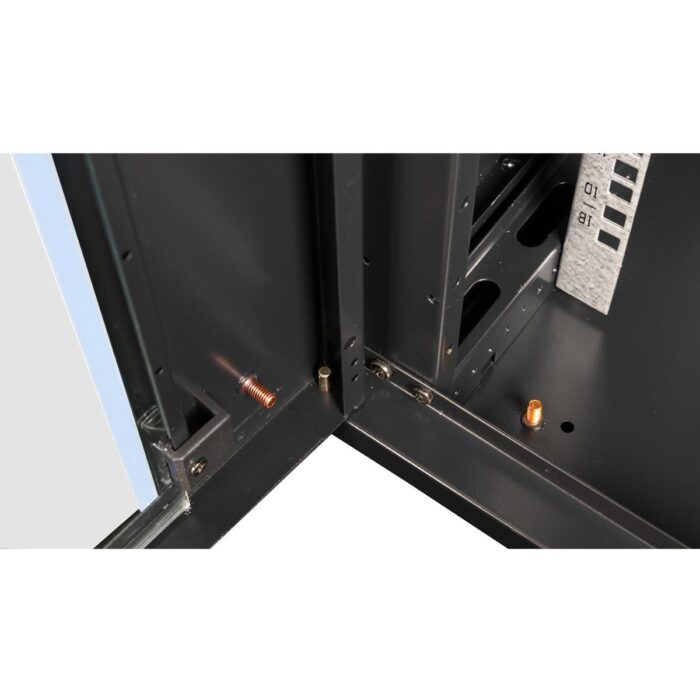 Lande - 18U 19" Duvar Tipi Rack Kabinet – Genişlik: 600 mm | Derinlik: 600 mm – Siyah (Demonte) - Görsel 3