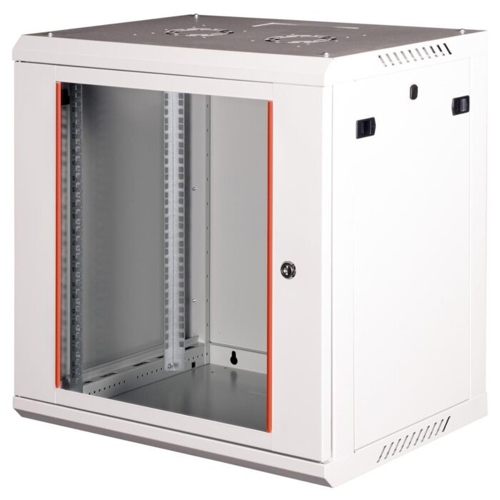 Lande 12U 19" Duvar Tipi Rack Kabinet – Genişlik: 600 mm | Derinlik: 600 mm – Açık Gri (Demonte) - Görsel 2