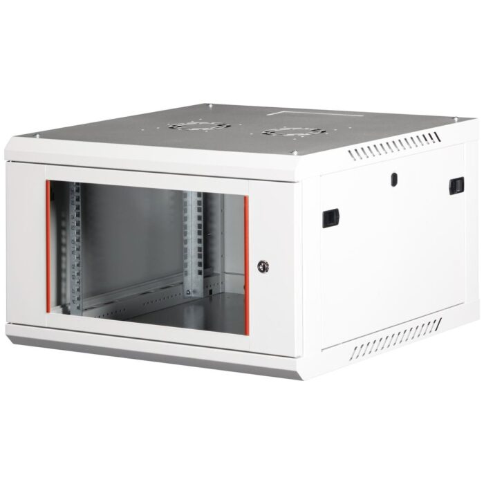 110001035269628.jpg Lande 6u 19" Duvar Tipi Rack Kabinet – Genişlik: 600 mm | Derinlik: 600 mm – Açık Gri - Görsel 1