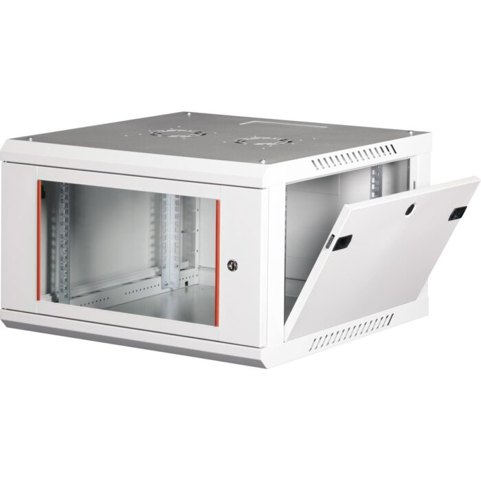 Lande 6u 19" Duvar Tipi Rack Kabinet – Genişlik: 600 mm | Derinlik: 600 mm – Açık Gri - Görsel 2