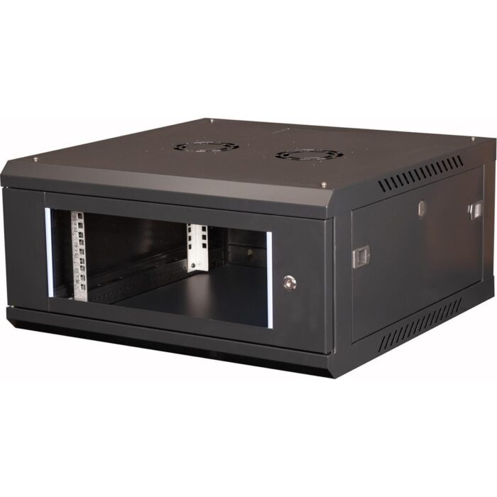110001036307087.jpg Lande - 4u 19" Duvar Tipi Rack Kabinet – Genişlik: 600 mm | Derinlik: 600 mm – Siyah - Görsel 1