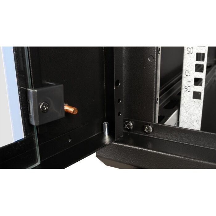 Lande - 6u 19" Duvar Tipi Rack Kabinet – Genişlik: 600 mm | Derinlik: 600 mm – Siyah - Görsel 5