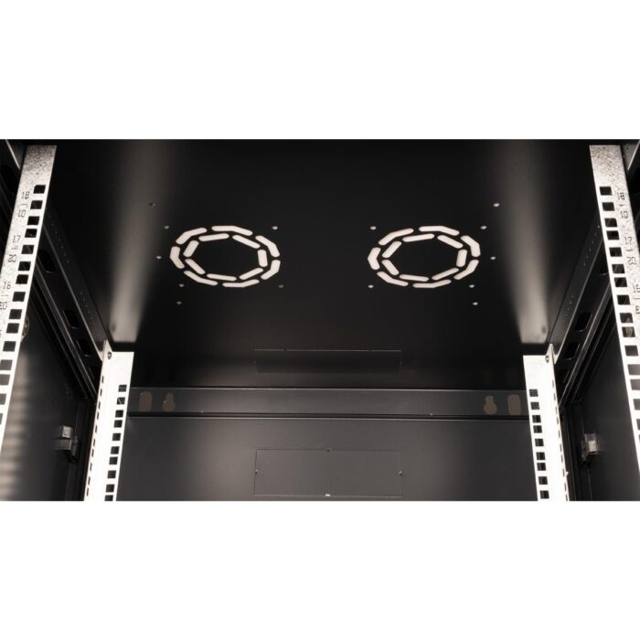 Lande 18U 19" Duvar Tipi Rack Kabinet – Genişlik: 600 mm | Derinlik: 600 mm – Siyah - Görsel 5