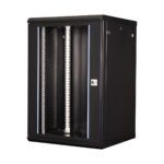 Lande 18U 19" Duvar Tipi Rack Kabinet – Genişlik: 600 mm | Derinlik: 600 mm – Siyah