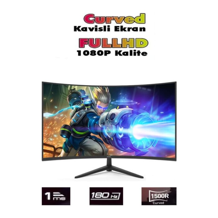 Teknocity TC80 Ryzen 5 5500 16GB Ram 512GB SSD RX580 8gb 24'' 180hz Curved Oyuncu Masaüstü Bilgisayarı - Görsel 3