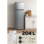 Kumtel Silver Çift Kapılı Buzdolabı 204 L HTMF-210SL Geniş Hacim Enerji Tasarruflu Tasarım - Görsel 2