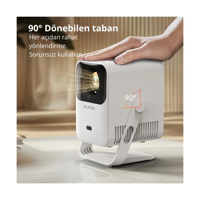 BYINTEK A15 Android 13 FullHD 1080P Destekli Wifi Bluetooth Akıllı Projeksiyon Cihazı - Görsel 5