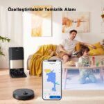 Airbot Robot Süpürge X40 Ultra 17000 Pa Emiş Gücü, Paspaslı Temizlik, Gelişmiş Airgpt Yapay Zekâ Sistemi, Otomatik Dolaşma Önleyici, Mop Yıkama ve Su Tankı Otomatik Dolum - Görsel 4