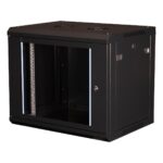 Lande - 9u 19" Duvar Tipi Rack Kabinet – Genişlik: 600 mm | Derinlik: 450 mm – Siyah (Demonte) - Görsel 2