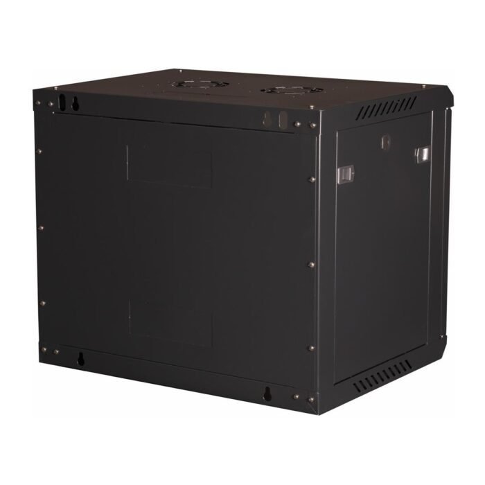 Lande - 9u 19" Duvar Tipi Rack Kabinet – Genişlik: 600 mm | Derinlik: 450 mm – Siyah (Demonte) - Görsel 3