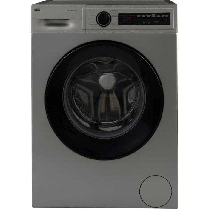 110001039562305.jpg SEG Scm 91M10 S Inv 9 Kg 1000 Devir Inverter Buharlı Yıkama Özellikli Gri Çamaşır Makinesi - Görsel 1