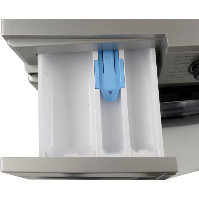 SEG Scm 91M10 S Inv 9 Kg 1000 Devir Inverter Buharlı Yıkama Özellikli Gri Çamaşır Makinesi - Görsel 3