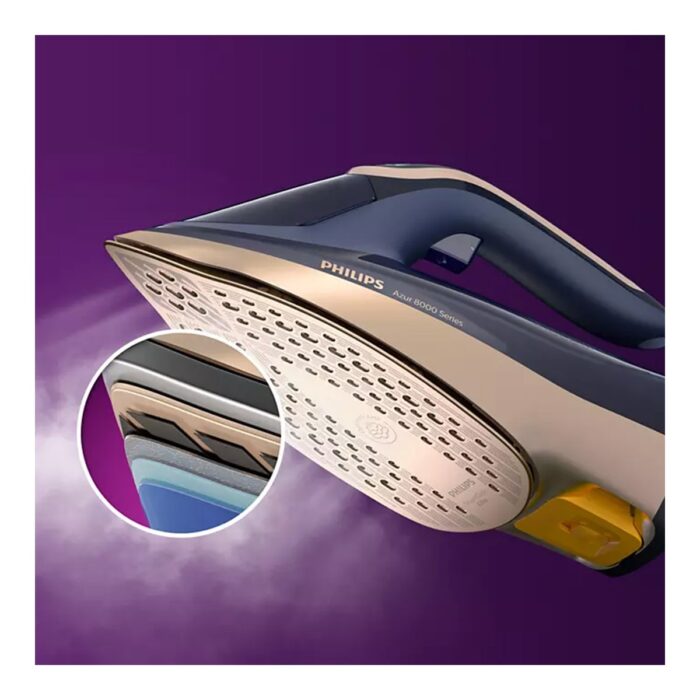 Philips DST8050/20 8000 Serisi Azur Buharlı Ütü, 3000 W, 260 g Turbo Şok Buhar, 85 g/dk Sürekli Buhar, Sıfır Yanık Riski, 50 ml Su Haznesi - Görsel 4