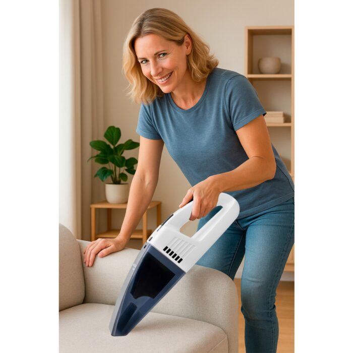 Awox Vakumix Şarjlı Elektrikli El Süpürgesi Beyaz - Görsel 1