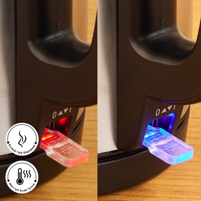 Karaca Teabig Xl 2 In 1 Çelik Çay Makinesi Ve Su Isıtıcı Inox - Görsel 5