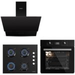 Kumtel Siyah Cam Dijital / Dokunmatik Ankastre Set - 8 Programlı (KO-40 TAHDF Ocak B66 - Sf2 Ddt Fırın DA6-835 Davlumbaz)