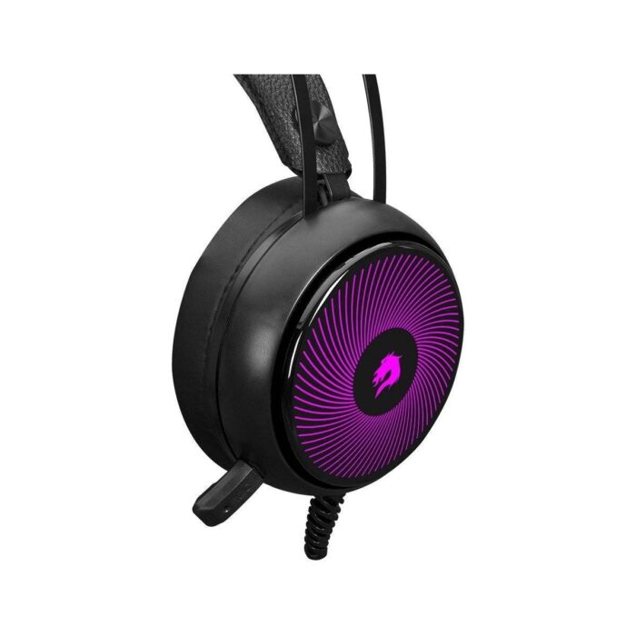 GameBooster H12 Rebel RGB 7.1 Virtual Kısa Mikrofonlu Siyah Oyuncu Kulaklığı GB-H12 - Görsel 5