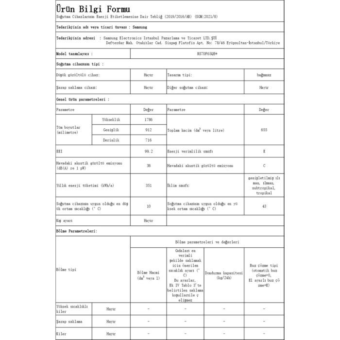 Samsung RS70F65QETTR 655 Lt Gardırop Tipi Inox Buzdolabı - Görsel 5