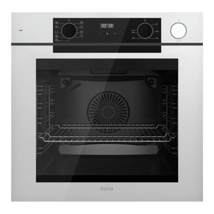 Ferre Artline Fryart & Steamart QEP64CB Beyaz Cam Ankastre Fırın - Görsel 1
