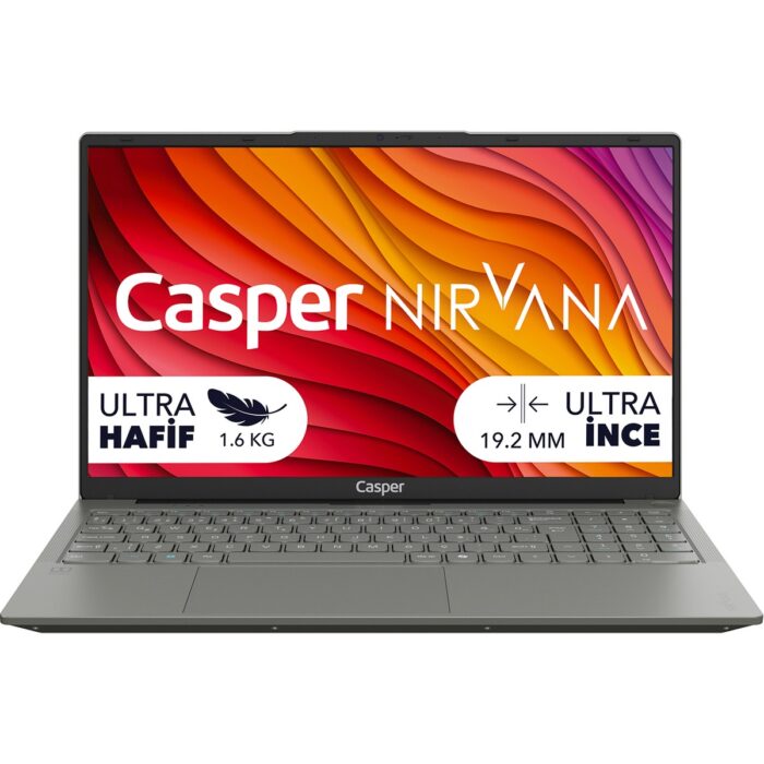 Casper Nirvana X650 I7-13620H 32GB DDR5 1TB SSD Freedos 15.6" Taşınabilir Bilgisayar X650.1362-DF00X-G-F - Görsel 1