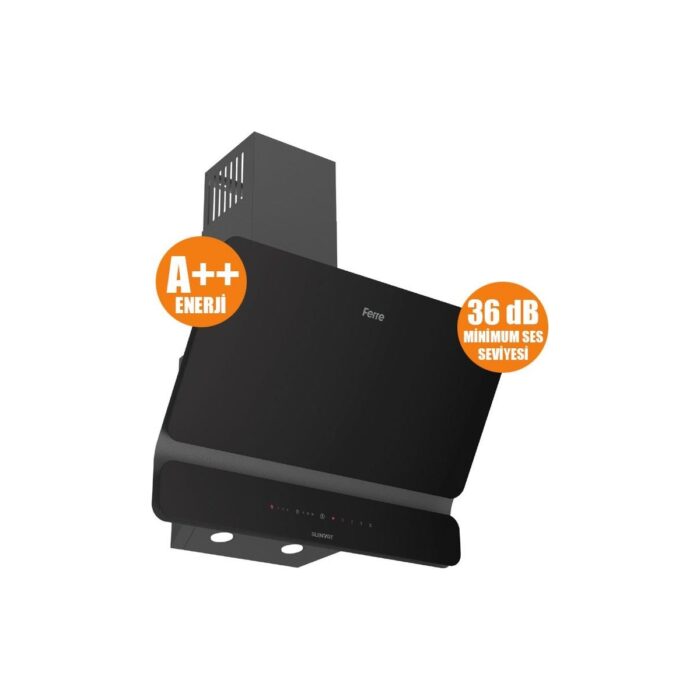 Ferre D080-SA Sılentart Serisi Sessiz Dc Invertör Motorlu 60 cm Siyah DAVLUMBAZ-600M3 - Görsel 2