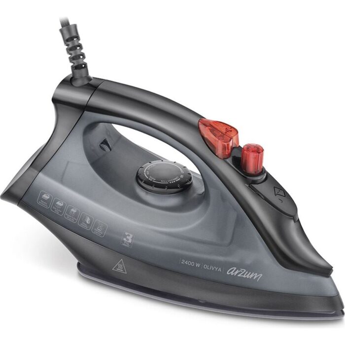 110001047934964.jpg Arzum AR684 Olivya Buharlı Ütü - Siyah - 2400 Watt - Görsel 1