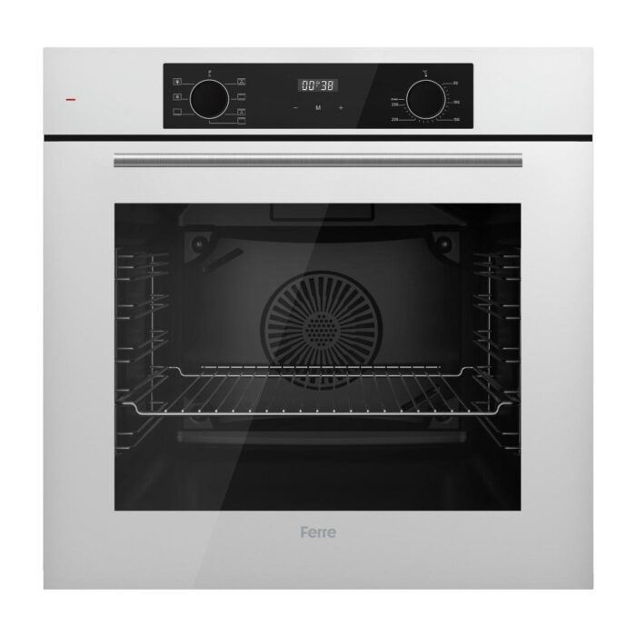 Ferre Flowart Serisi Beyaz Set (SC406-WFA + QBL63CB +D078) - Döküm Izgara / 65 cm Ocak - Görsel 4