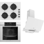 Ferre Steamart-Fryart-Sılentart Serisi Beyaz Set (CS206-FA + QEP64CB +D064-SA ) - Emaye Izgara