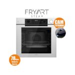 Ferre Steamart-Fryart-Sılentart Serisi Beyaz Set (SC406-WFA + QEP64CB +D064-SA) - Döküm Izgara / 65 cm Ocak - Görsel 5