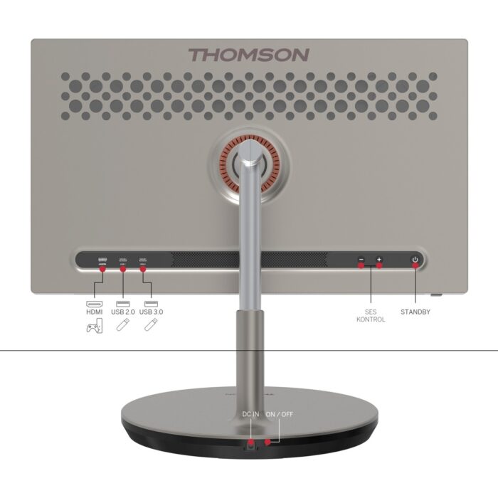Thomson Go Plus 32UE5M45 32" 81 Ekran 4K Ultra HD Dokunmatik, Döndürülebilir, Tekerlekli, Taşınabilir Dahili Hoparlörlü Ekran,Tablet - Görsel 4