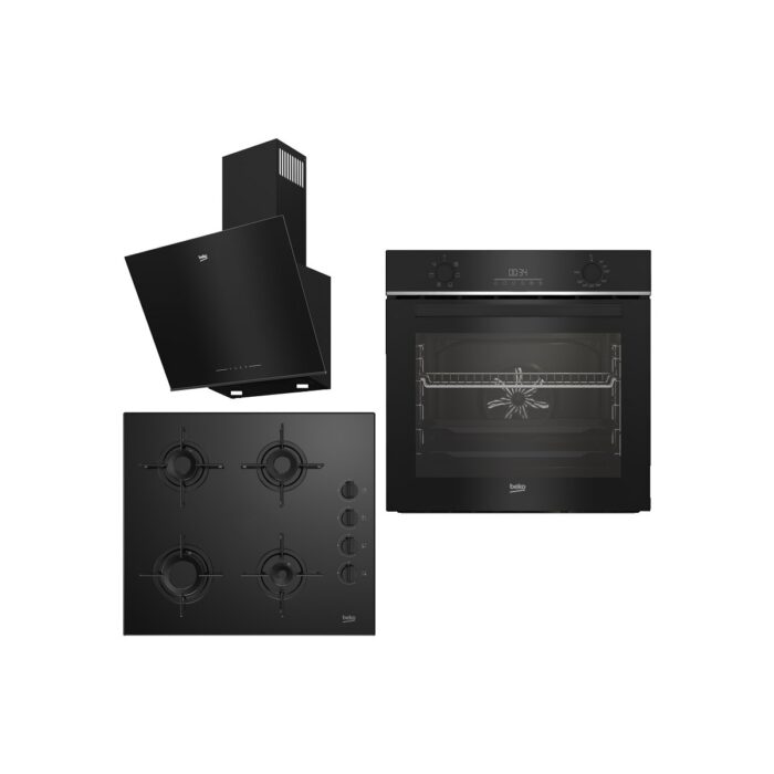 Beko New Black Star 3lü Ankastre Set (Bfc 330 S - Bocd T 6011 Es - Bde 6063 S) - Görsel 1