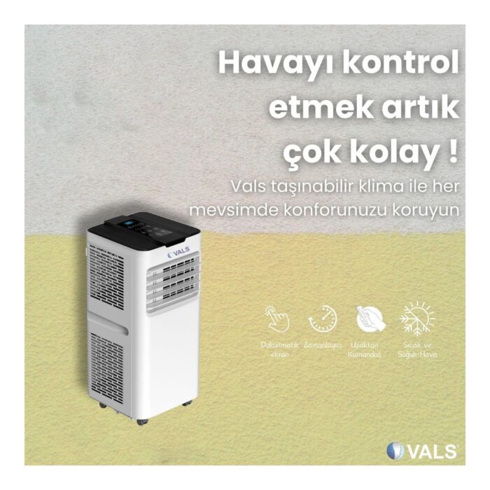 Vals AC 12 PLR 12000 Btu Mobil Klima - Görsel 2