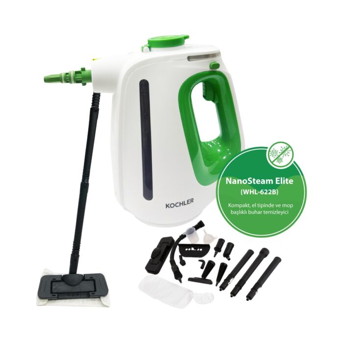110001050919829.jpg Kochler WHL-622B 2-In-1 Buharlı Temizlik Makinesi – El Tipi ve Mop Başlıklı, Yüksek Güçlü, Çok Amaçlı ve Kompakt Tasarım - Görsel 1