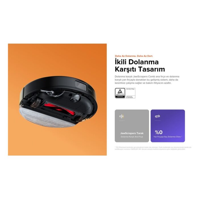 Roborock S8 Pro Akıllı Robot Süpürge Siyah - Görsel 3