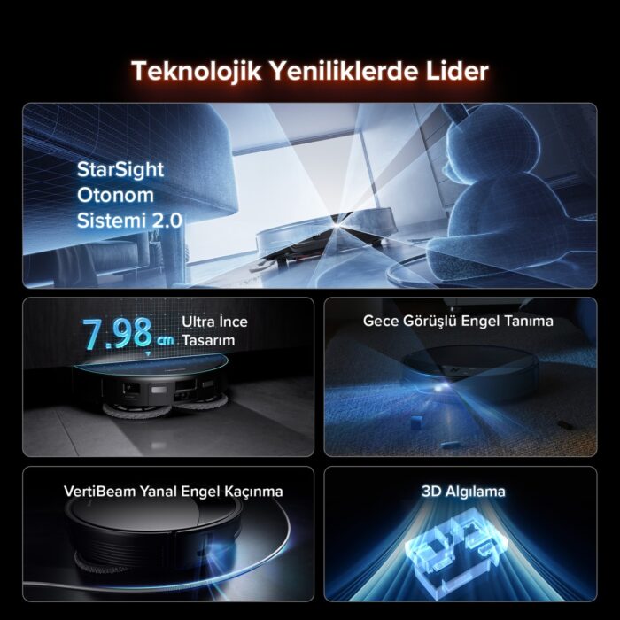 Roborock Saros 10R Akıllı Robot Süpürge - Görsel 2