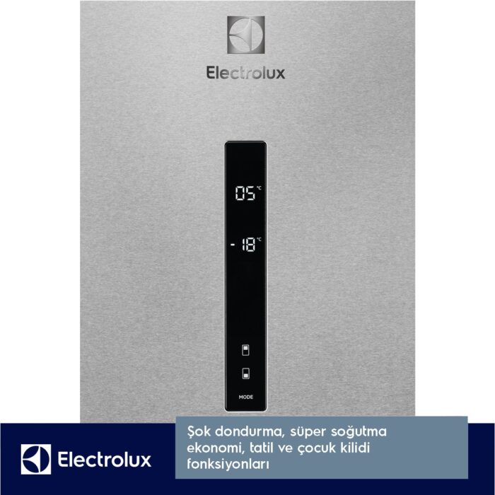 Electrolux LNT7MD58X Twintech No-Frost 588 Lt 84 cm Alttan Donduruculu Buzdolabı D Enerji Sınıfı Inox - Görsel 3