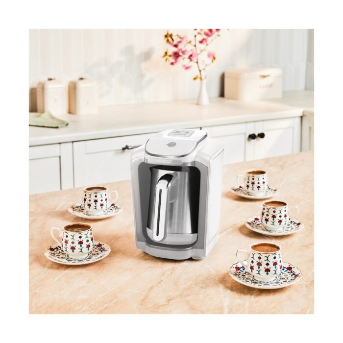 Karaca Hatır Neo Inox Çelik Cezveli Türk Kahve Makinesi White - Görsel 1