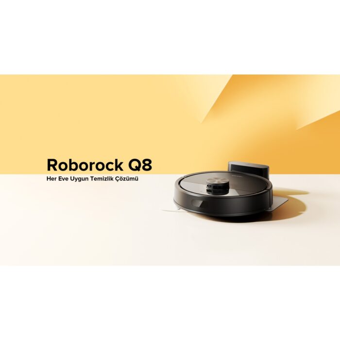 Roborock Q8 Akıllı Robot Süpürge 8000 Pa Emiş Gücü Uygulama Kontrolü ile Düz Zemin İçin - Görsel 4